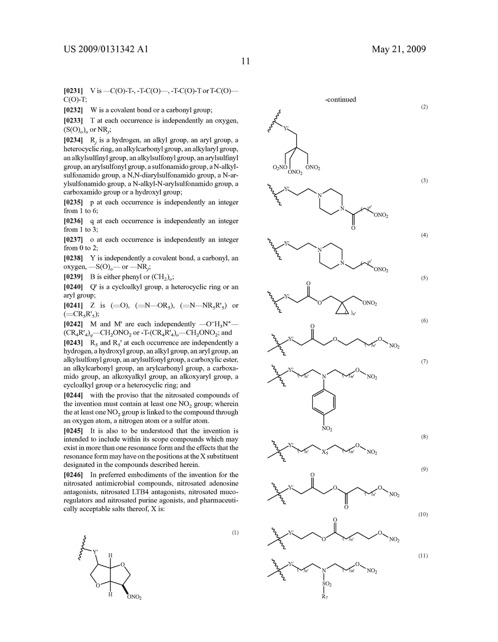 Nitrosated and/or nitrosylated compounds, compositions and methods of use - diagram, schematic, and image 12