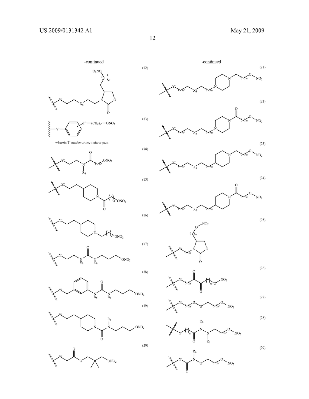Nitrosated and/or nitrosylated compounds, compositions and methods of use - diagram, schematic, and image 13