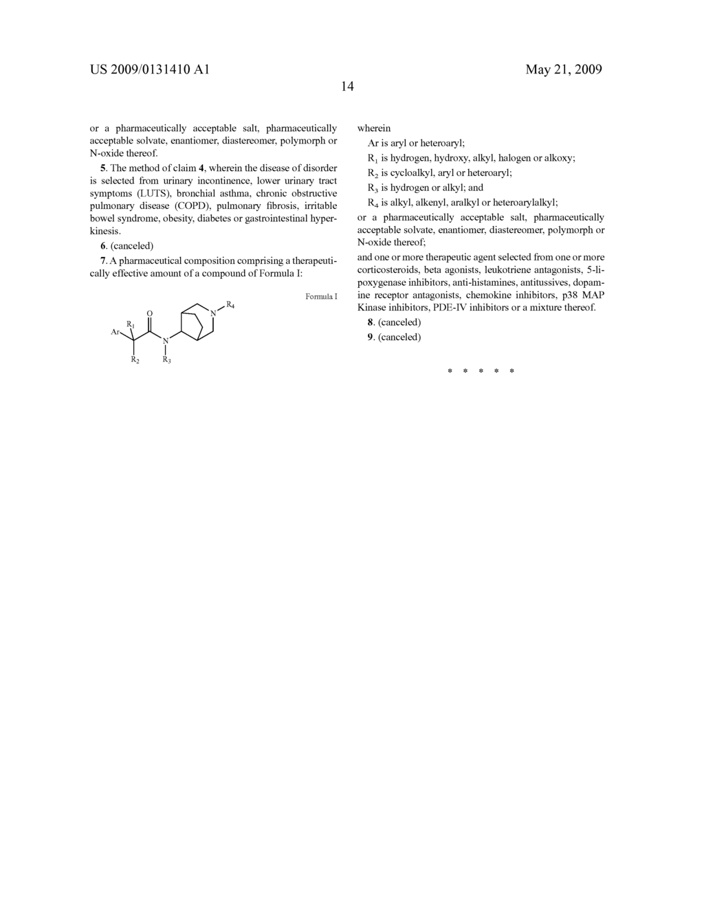 3-AZABICYCLOOCTANE DERIVATIVES AS MUSCARINIC RECEPTOR ANTAGONISTS - diagram, schematic, and image 15