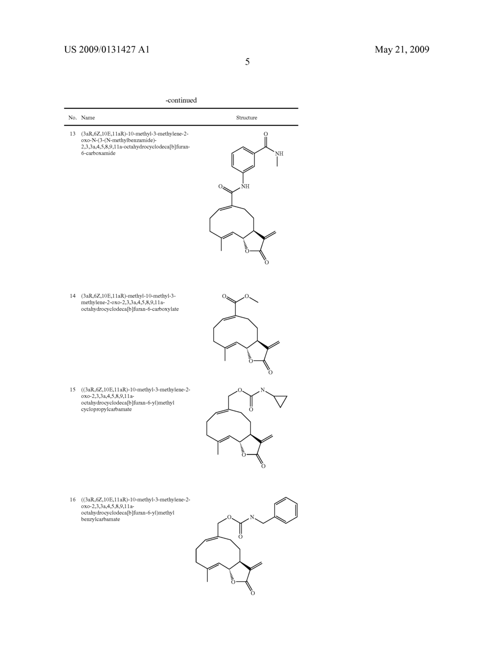 Costunolide Derivatives - diagram, schematic, and image 06