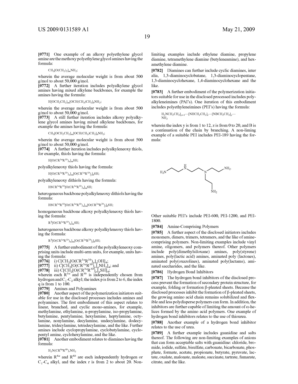 CONTROLLED MOLECULAR WEIGHT AMINO ACID POLYMERS HAVING FUNCTIONALIZABLE BACKBONES AND END GROUPS AND PROCESSES FOR PREPARING THE SAME - diagram, schematic, and image 24