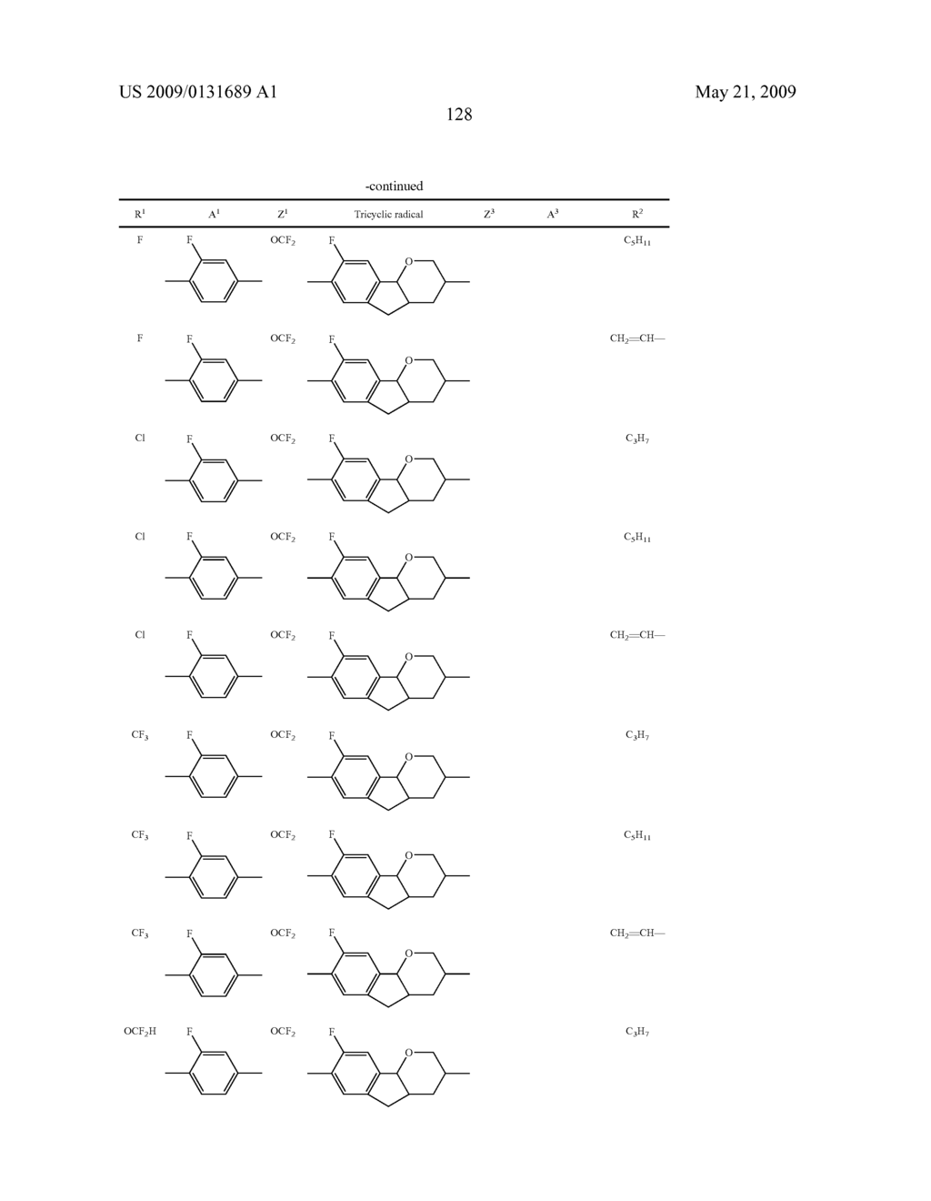 TRICYCLIC AROMATICS AND LIQUID-CRYSTALLINE MEDIUM - diagram, schematic, and image 129