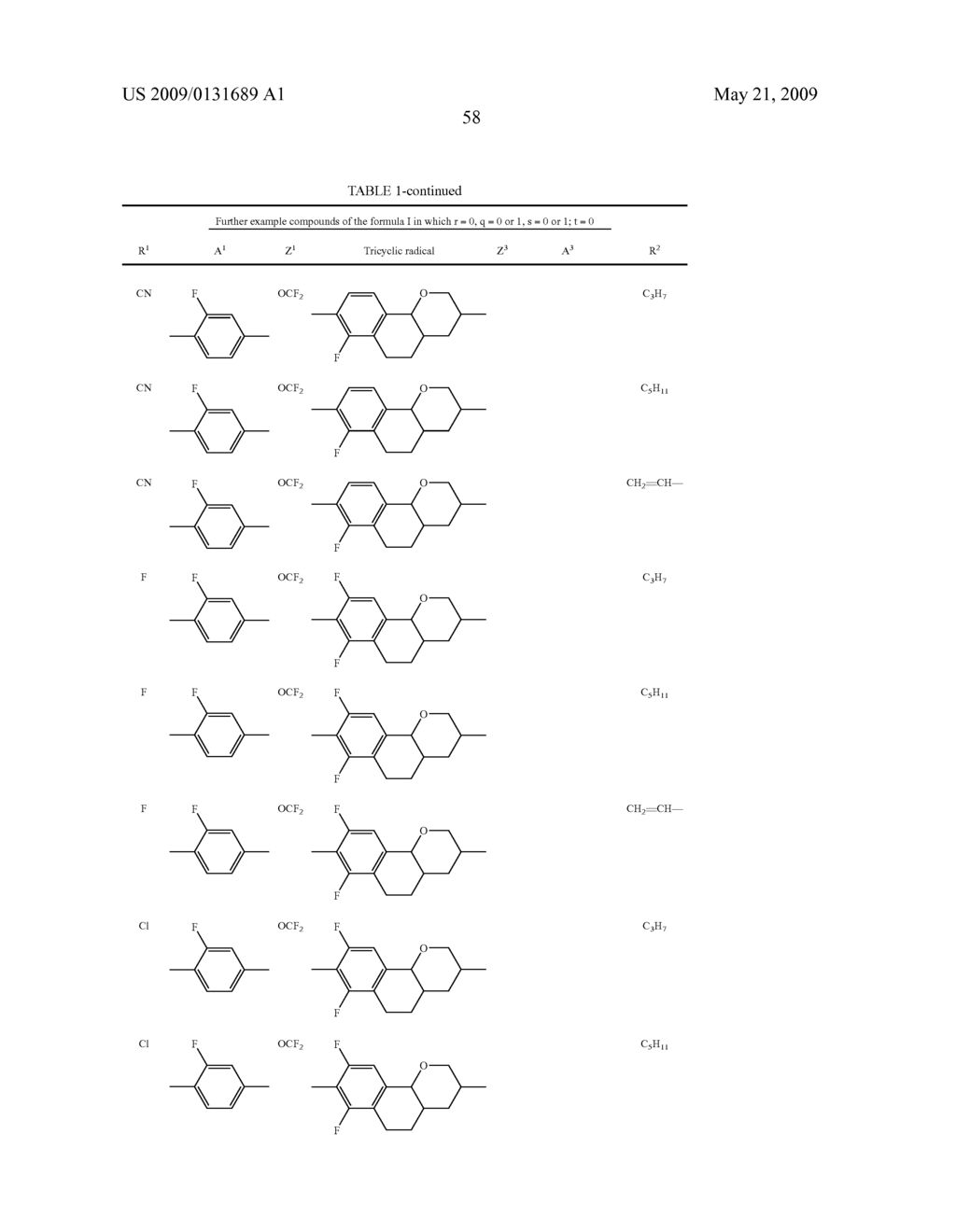 TRICYCLIC AROMATICS AND LIQUID-CRYSTALLINE MEDIUM - diagram, schematic, and image 59