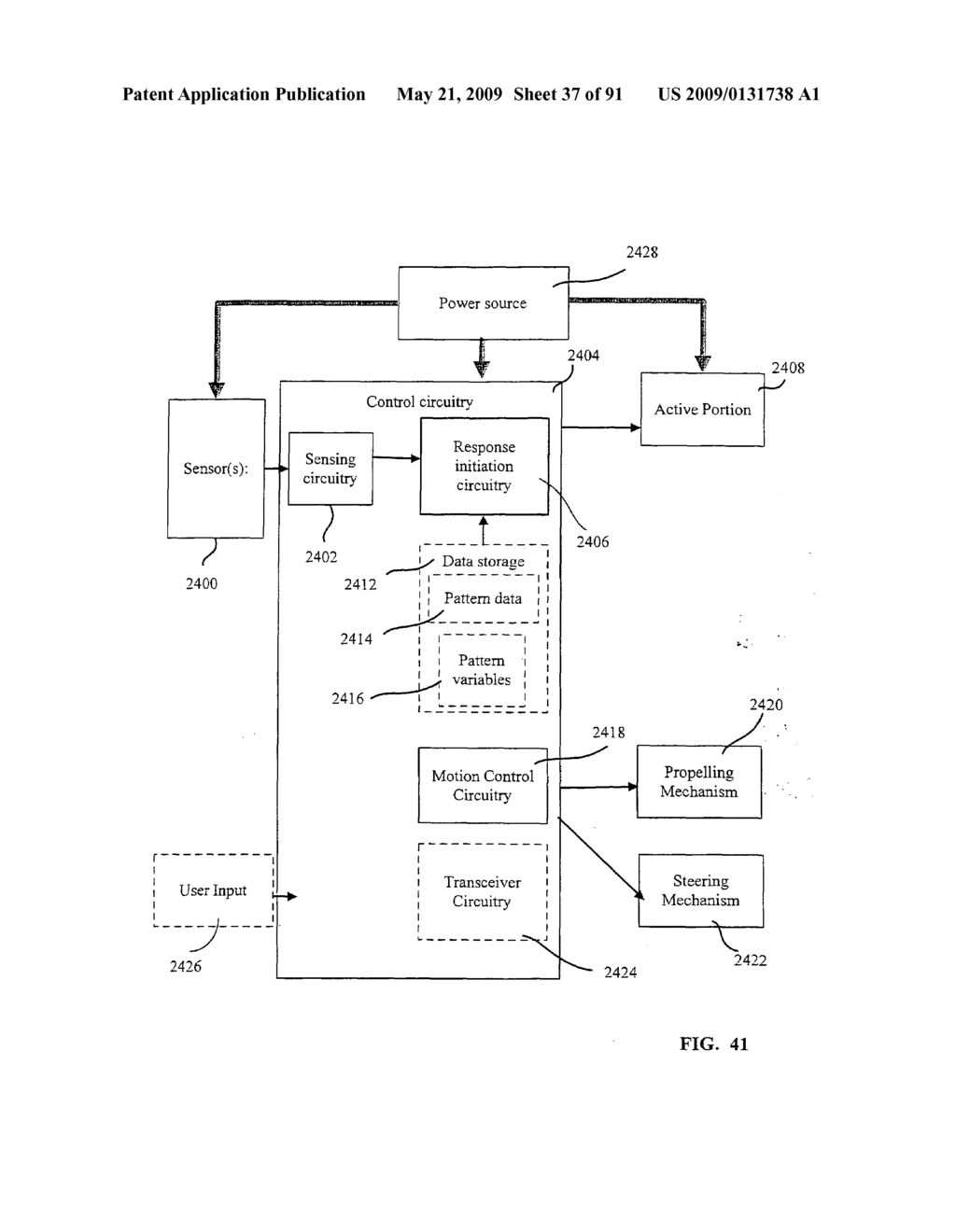 Lumen-traveling biological interface device and method of use - diagram, schematic, and image 38