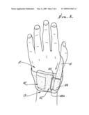 Hand and/or wrist brace apparatus diagram and image