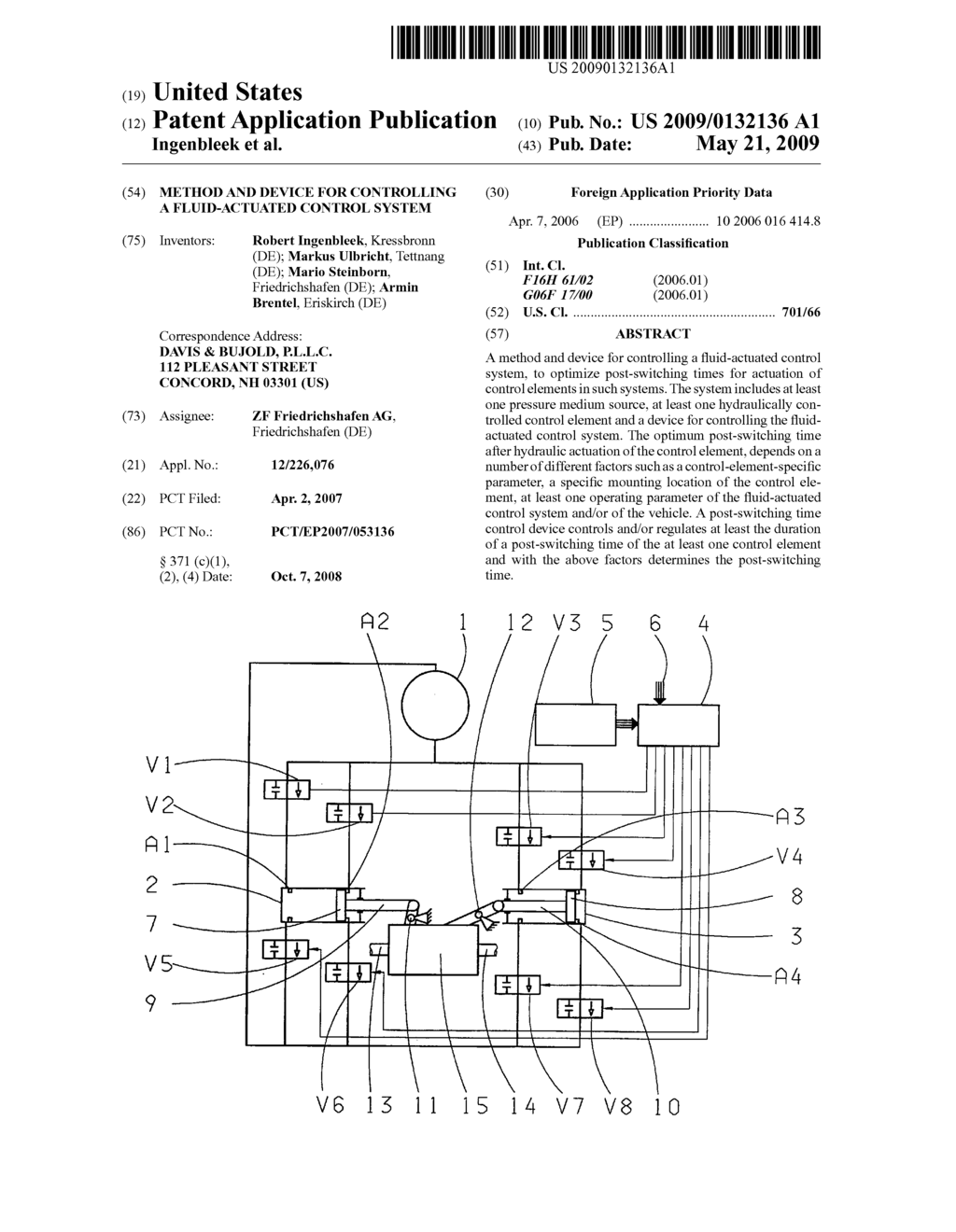 Method and Device for Controlling a Fluid-Actuated Control System - diagram, schematic, and image 01