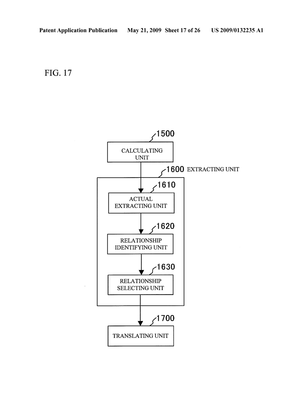 TRANSLATION DEVICE, COMPUTER READABLE MEDIUM, COMPUTER DATA SIGNAL, AND INFORMATION PROCESSING METHOD - diagram, schematic, and image 18