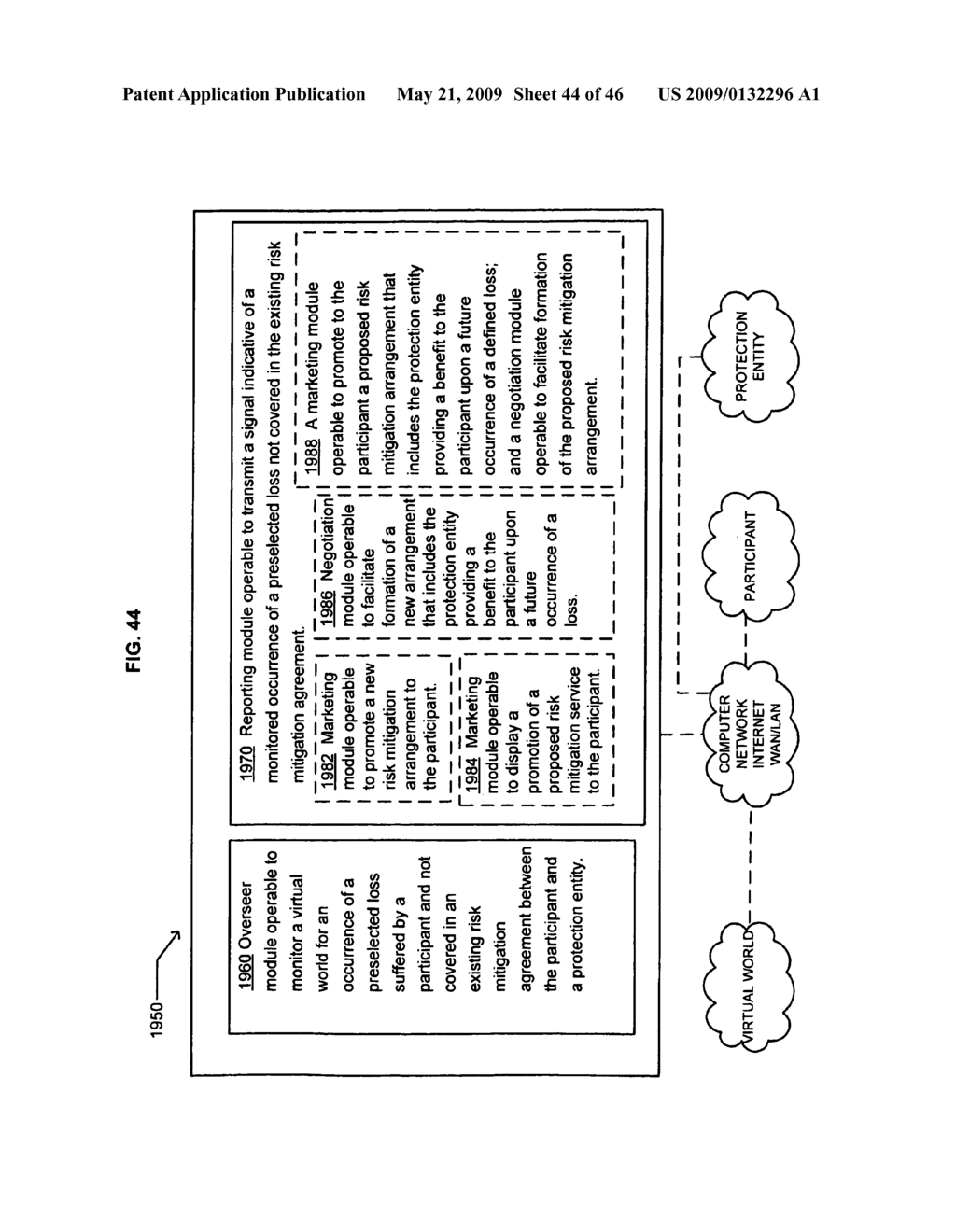 Tracking a participant loss in a virtual world - diagram, schematic, and image 45