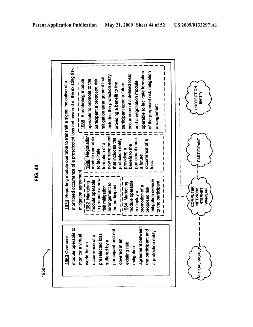 Probability adjustment of a virtual world loss event - diagram, schematic, and image 45