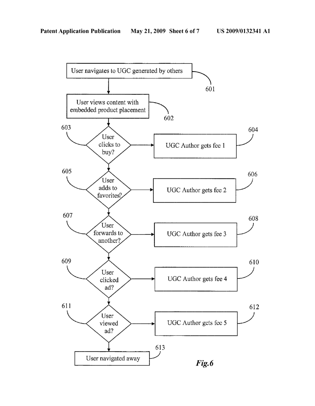 Method and System for Monetizing User-Generated Content - diagram, schematic, and image 07