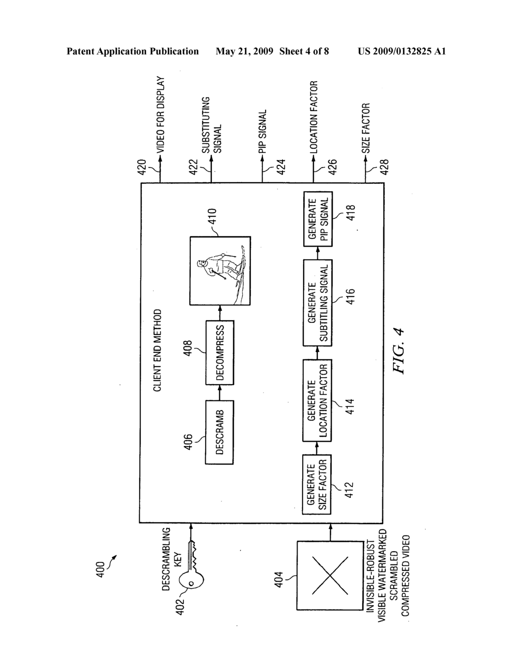 APPARATUS AND METHOD FOR TRANSMITTING SECURE AND/OR COPYRIGHTED DIGITAL VIDEO BROADCASTING DATA OVER INTERNET PROTOCOL NETWORK - diagram, schematic, and image 05