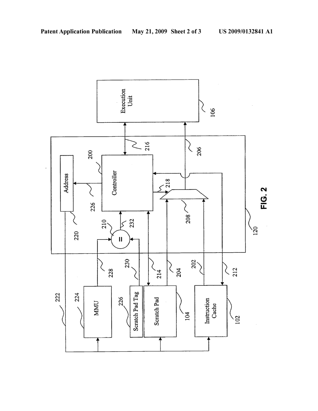 Processor Accessing A Scratch Pad On-Demand To Reduce Power Consumption - diagram, schematic, and image 03