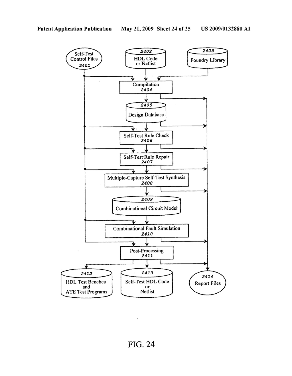 Multiple-capture DFT system for detecting or locating crossing clock-domain faults during self-test or scan-test - diagram, schematic, and image 25