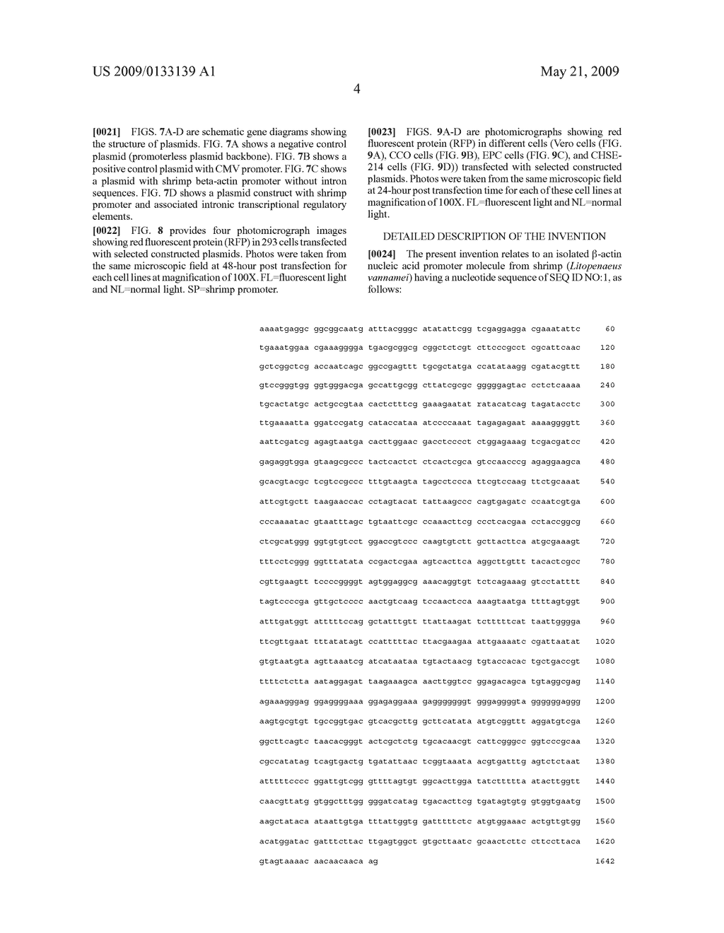 NUCLEOTIDE SEQUENCE OF SHRIMP ACTIN PROMOTER AND ITS USE IN GENETIC TRANSFORMATION BIOTECHNOLOGY - diagram, schematic, and image 15