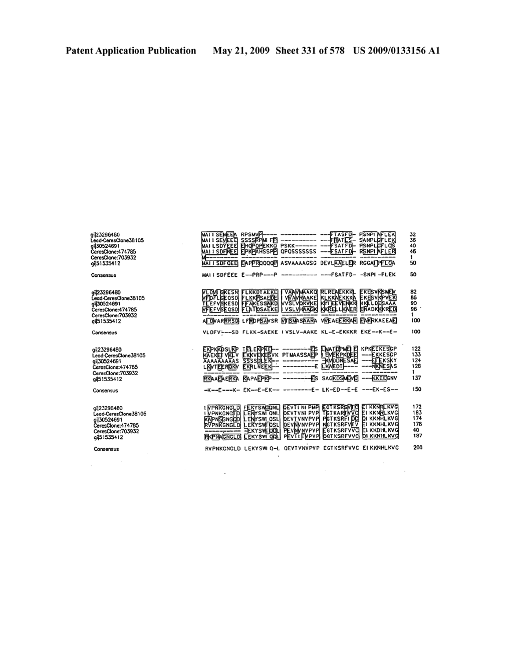 NUCLEOTIDE SEQUENCES AND POLYPEPTIDES ENCODED THEREBY USEFUL FOR MODIFYING PLANT CHARACTERISTICS AND PHENOTYPES - diagram, schematic, and image 332