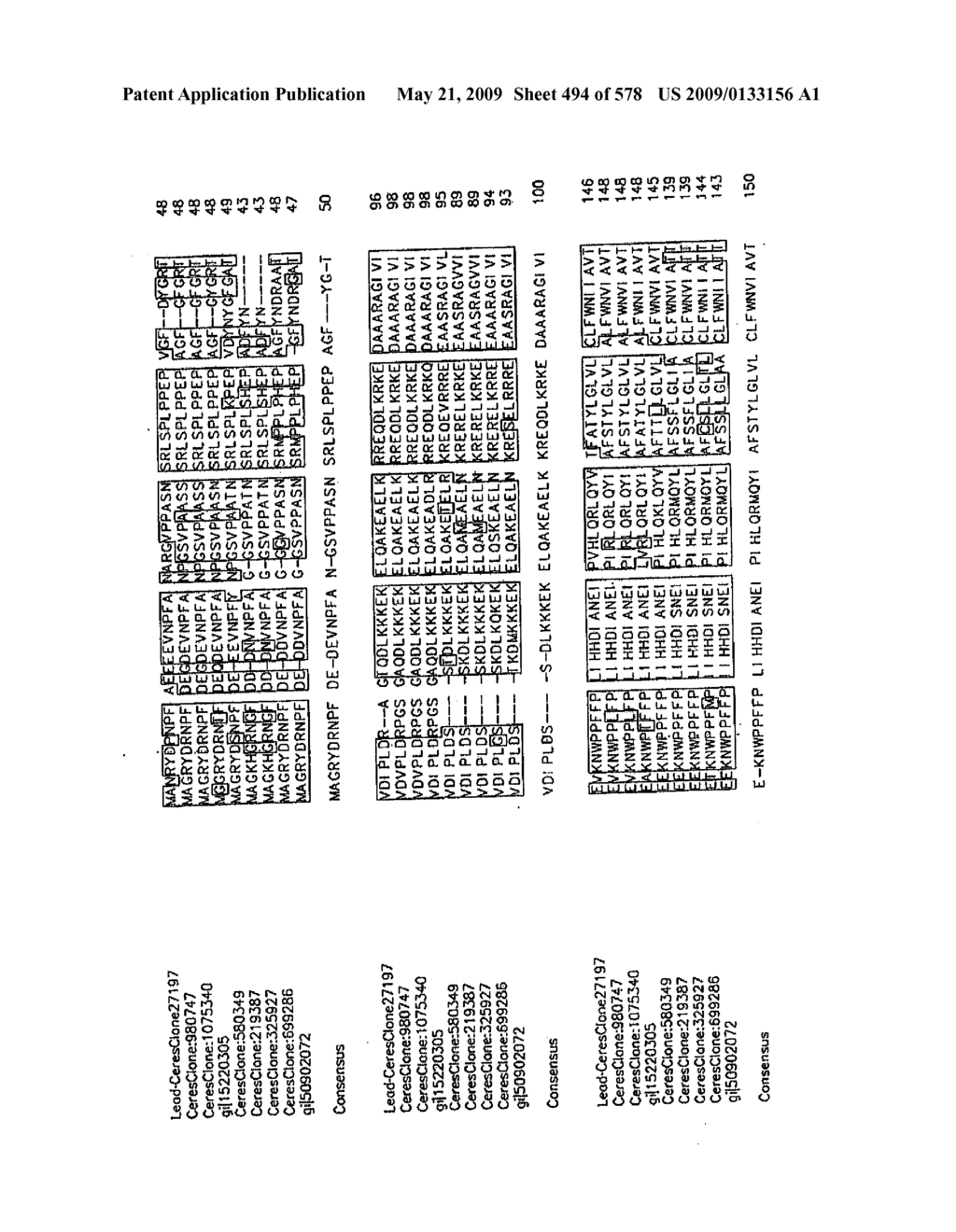 NUCLEOTIDE SEQUENCES AND POLYPEPTIDES ENCODED THEREBY USEFUL FOR MODIFYING PLANT CHARACTERISTICS AND PHENOTYPES - diagram, schematic, and image 495