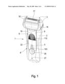 ELECTRIC SHAVER WITH EXTENDABLE LONGHAIR CUTTER UNIT diagram and image