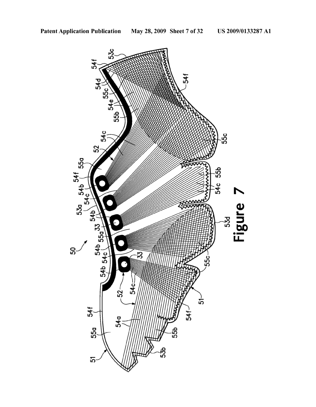 Article Of Footwear Having An Upper With Thread Structural Elements - diagram, schematic, and image 08