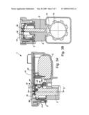 Locking device for a steering shaft having a selectable switching position when the locking bolt arrangement is displaced in the direction of a release end position diagram and image