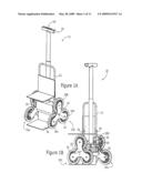 Mechanical Tri-Wheel Retention Assembly for Stair-Climbing Wheeled Vehicle diagram and image