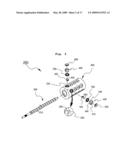 Error-compensating bearing screw conveying device diagram and image