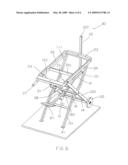 Portable supporting frame for cutting machine diagram and image