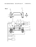 Rear axle steering system for a mobile crane diagram and image