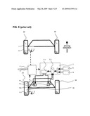 Rear axle steering system for a mobile crane diagram and image