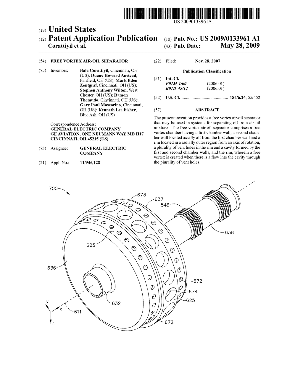 FREE VORTEX AIR-OIL SEPARATOR - diagram, schematic, and image 01