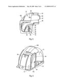 Braking Shell for Shopping Cart Security Device diagram and image