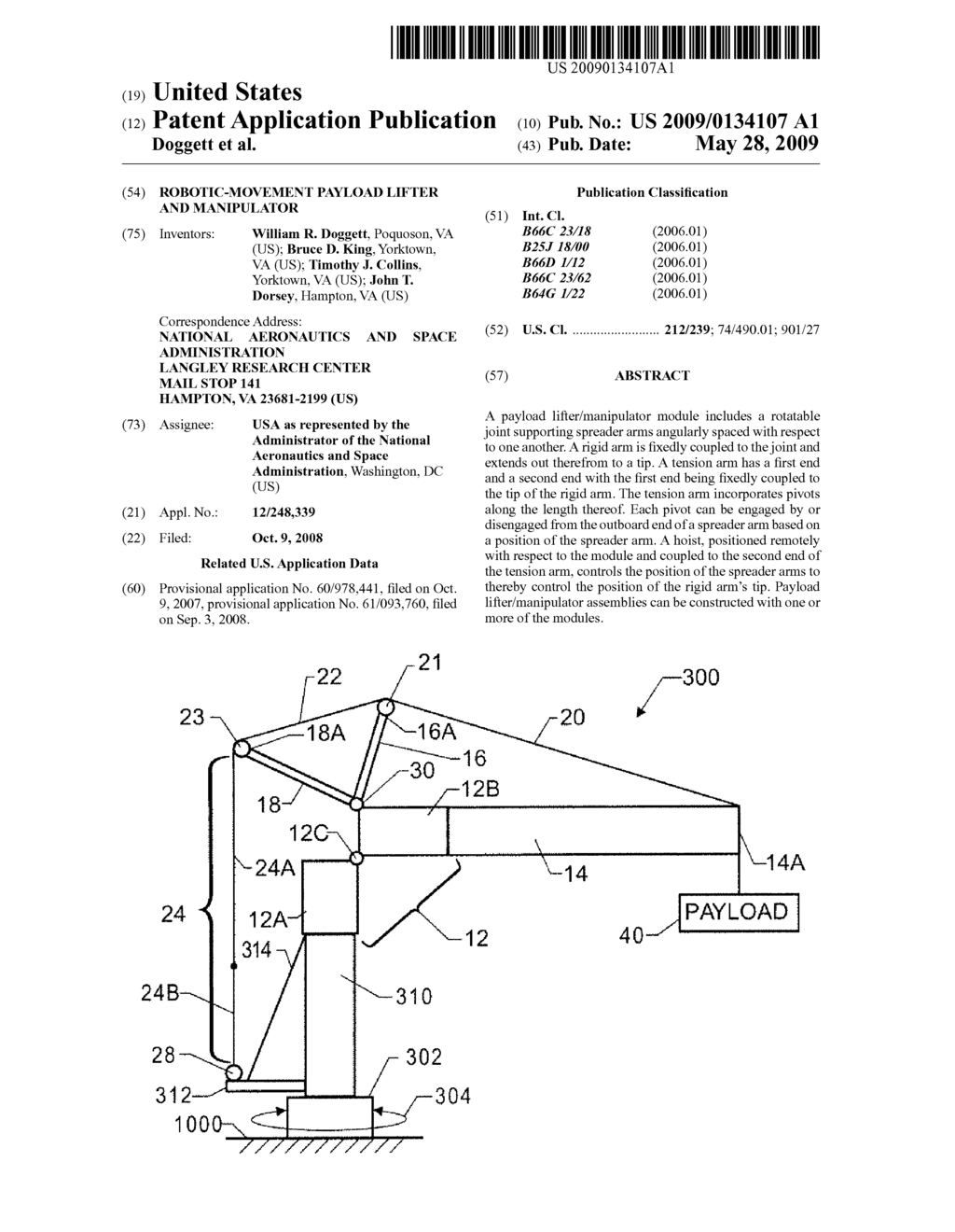 Robotic-Movement Payload Lifter and Manipulator - diagram, schematic, and image 01