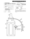 BABY BOTTLE WITH CAP ATTACHMENT MEANS diagram and image