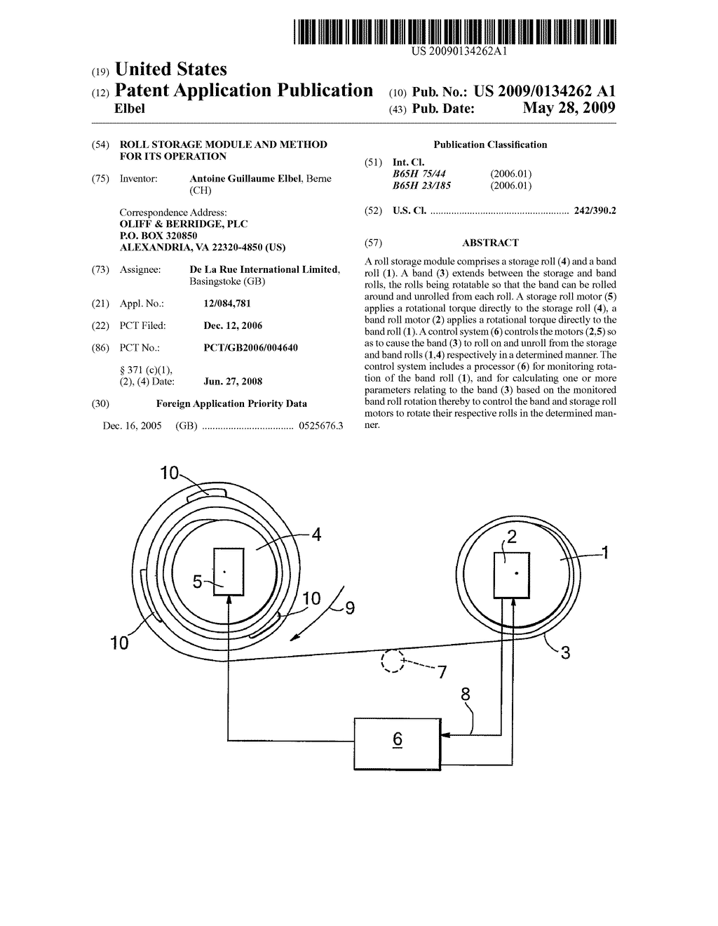 Roll Storage Module and Method for Its Operation - diagram, schematic, and image 01