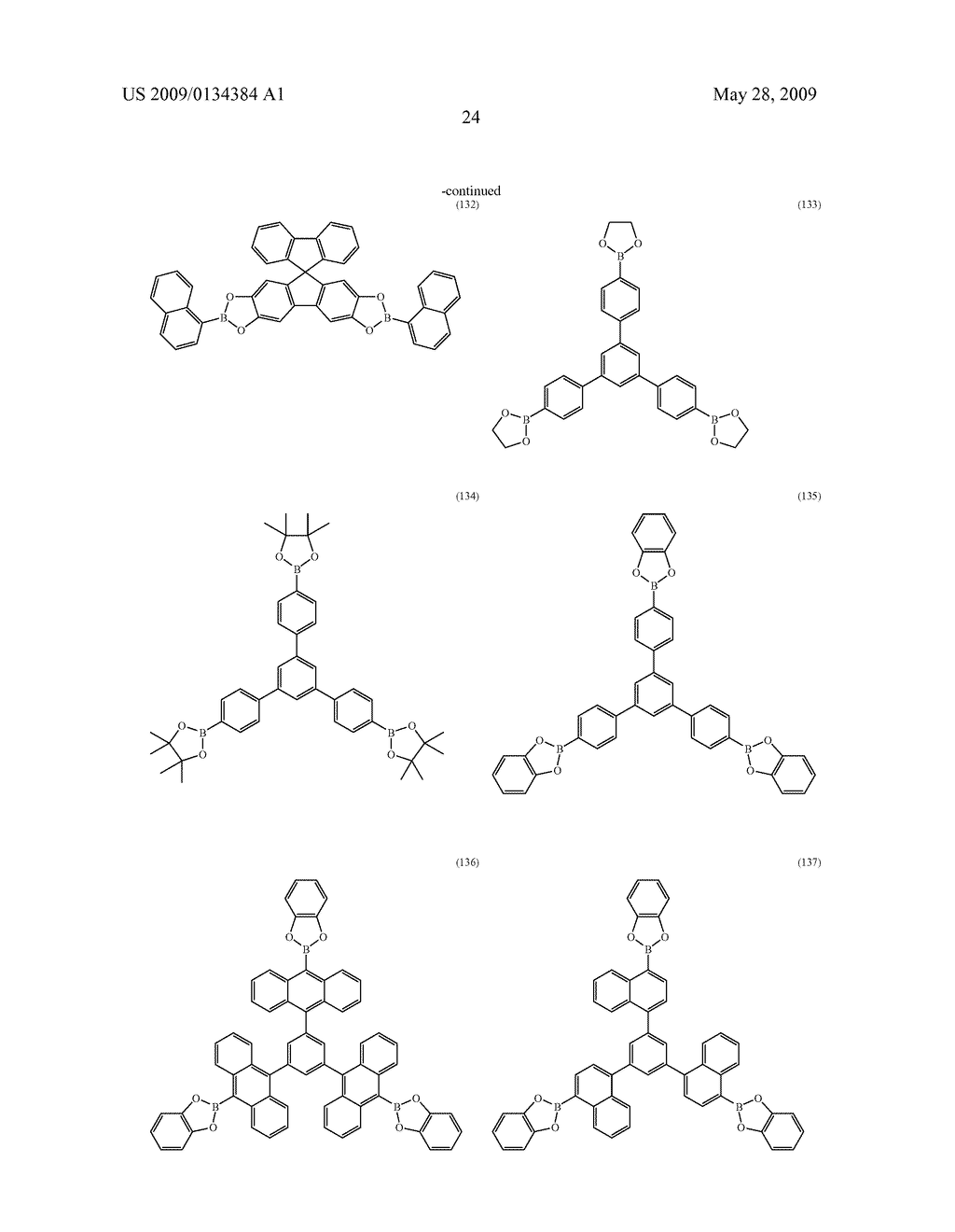 ORGANIC ELECTROLUMINESCENT DEVICE AND BORIC ACID AND BORINIC ACID DERIVATIVES USED THEREIN - diagram, schematic, and image 26