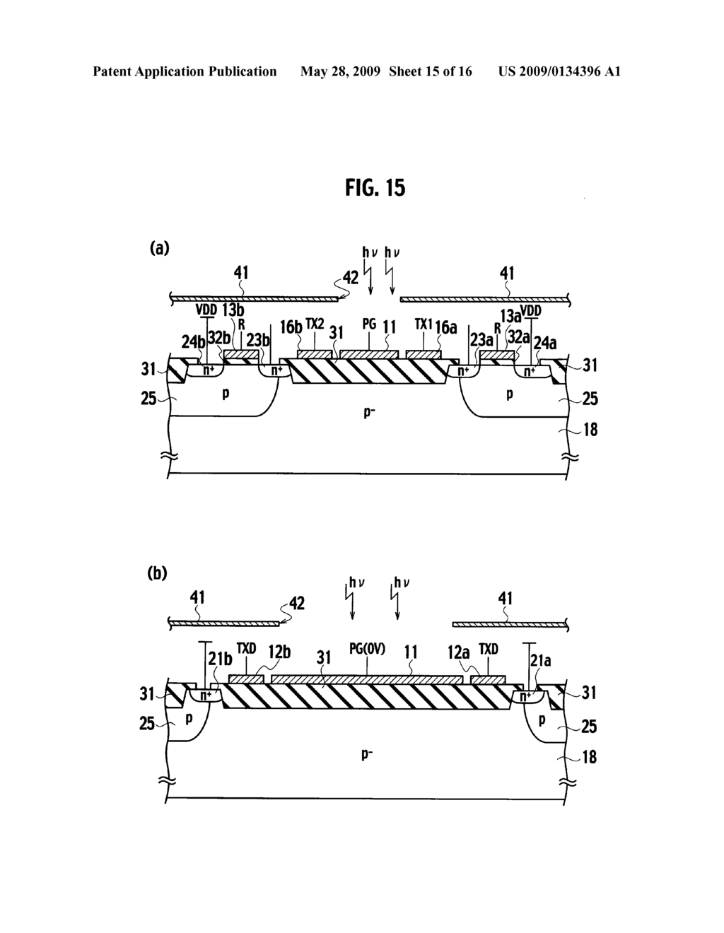 SEMICONDUCTOR RANGE-FINDING ELEMENT AND SOLID-STATE IMAGING DEVICE - diagram, schematic, and image 16