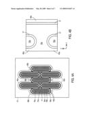 Segmented pillar layout for a high-voltage vertical transistor diagram and image