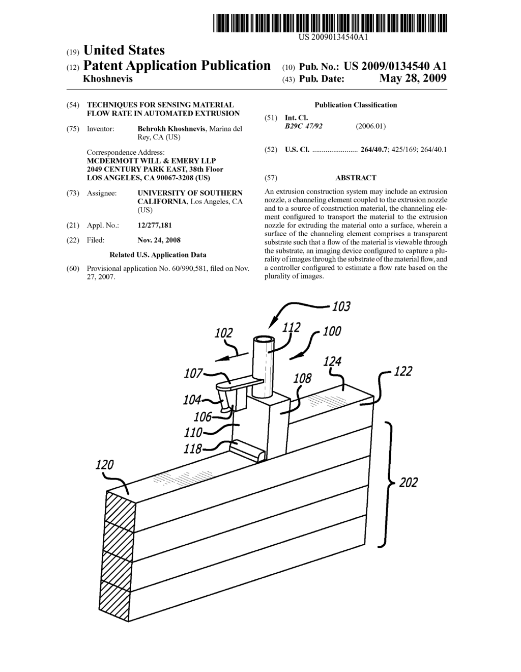 TECHNIQUES FOR SENSING MATERIAL FLOW RATE IN AUTOMATED EXTRUSION - diagram, schematic, and image 01