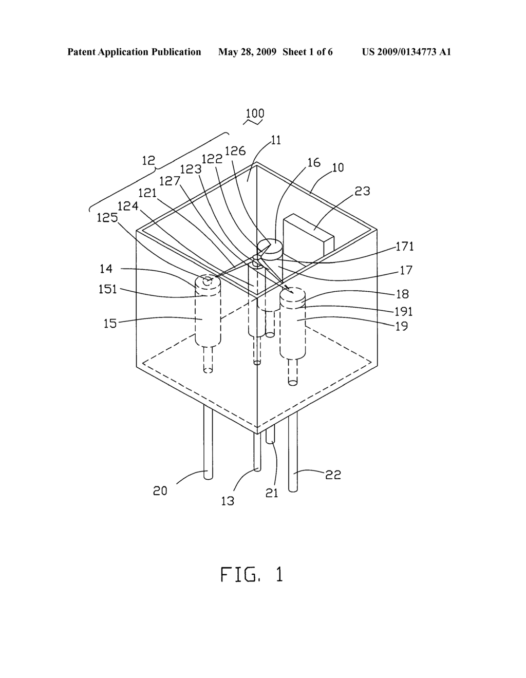 Color pixel element for field emission display - diagram, schematic, and image 02