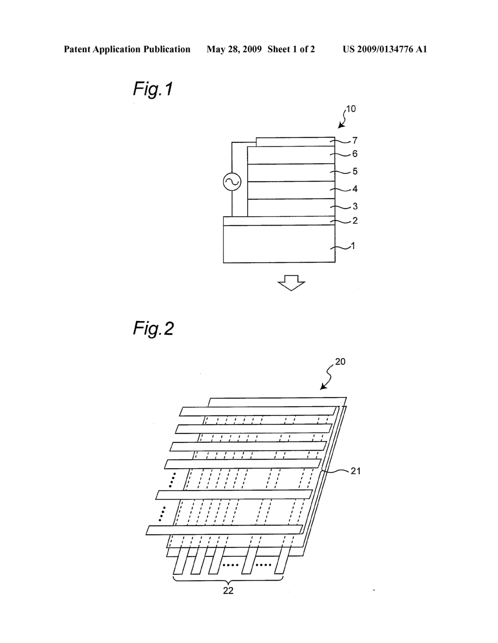 ELECTROLUMINESCENCE ELEMENT AND DISPLAY DEVICE - diagram, schematic, and image 02