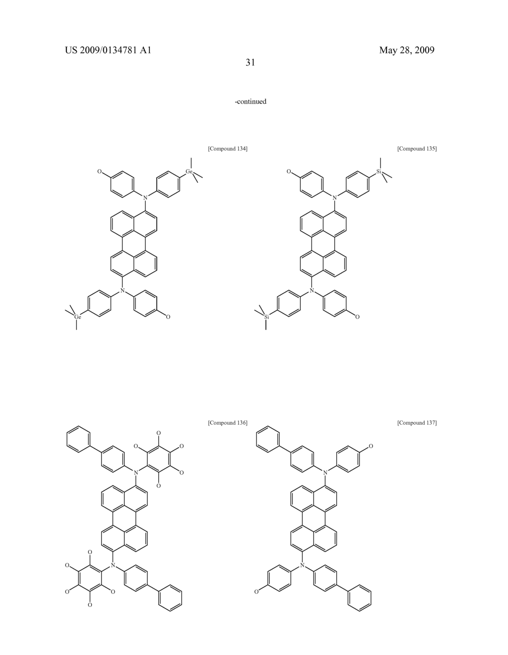 Diamine Derivatives, Preparation Method Thereof and Organic Electronic Device Using the Same - diagram, schematic, and image 33