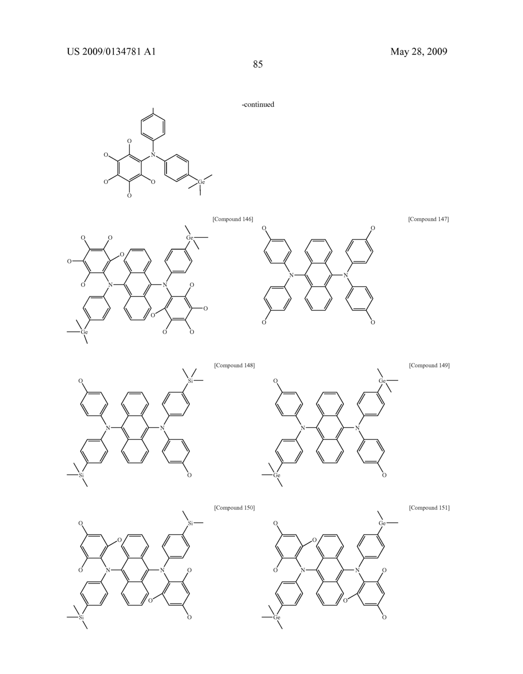 Diamine Derivatives, Preparation Method Thereof and Organic Electronic Device Using the Same - diagram, schematic, and image 87