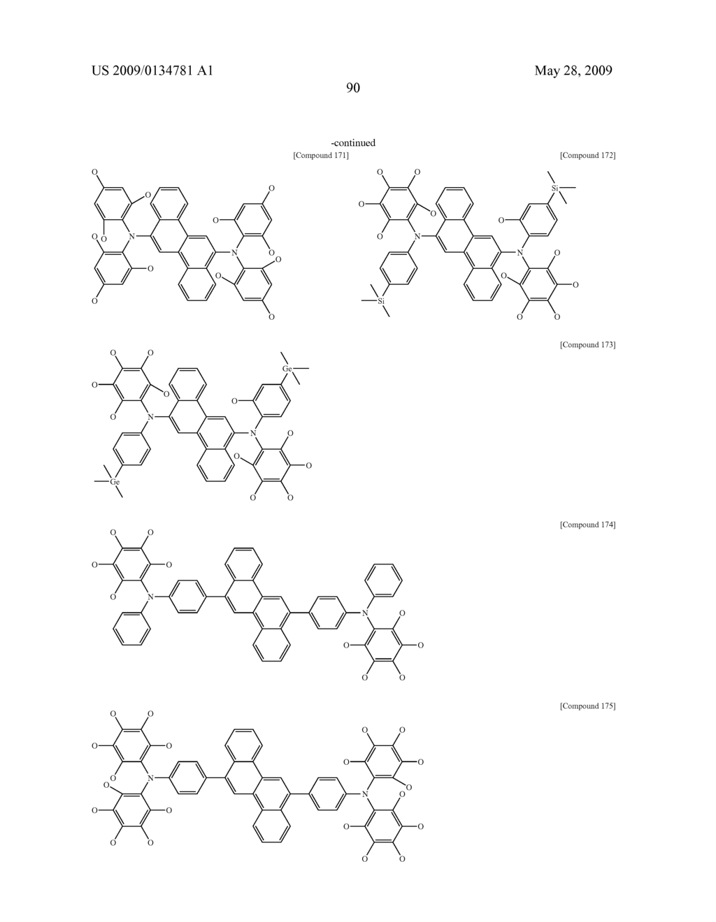 Diamine Derivatives, Preparation Method Thereof and Organic Electronic Device Using the Same - diagram, schematic, and image 92