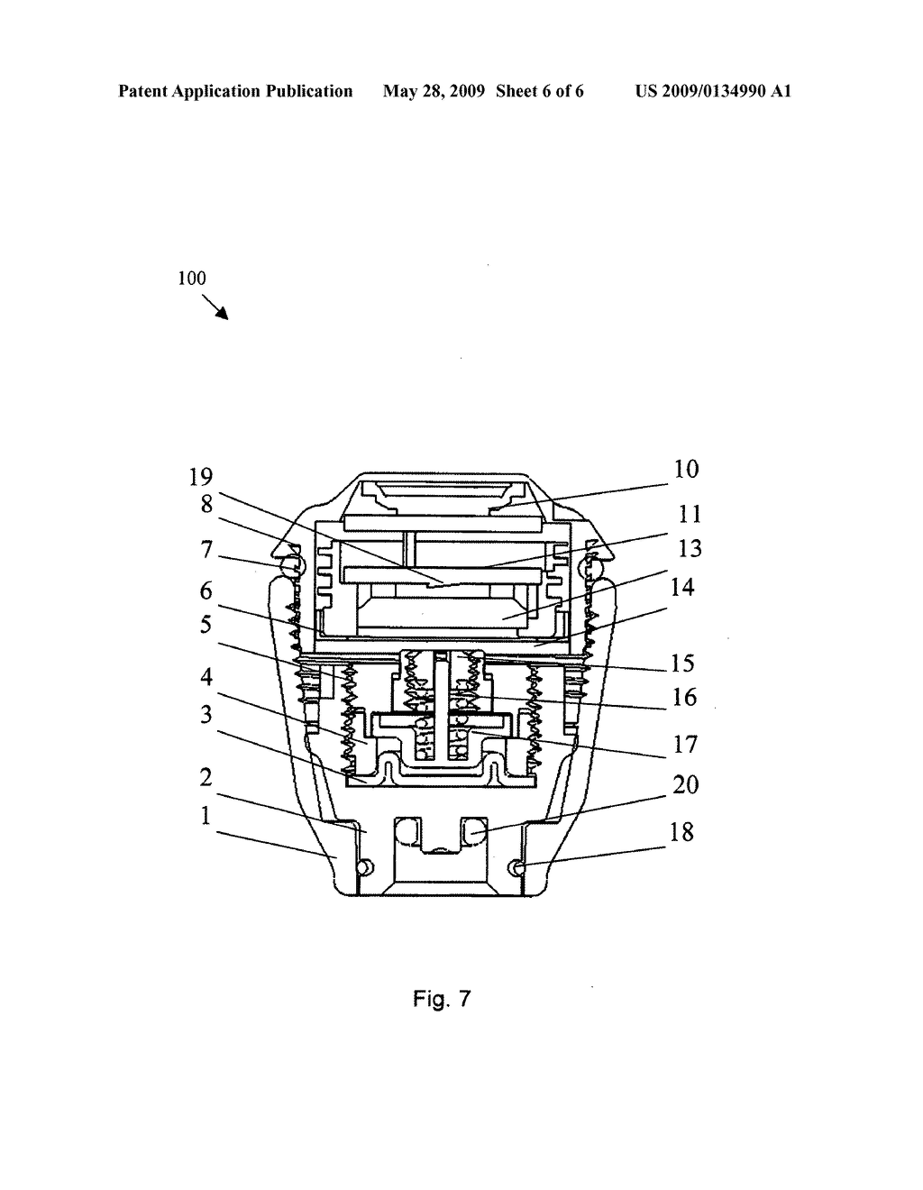 Compact tire pressure monitoring system via innovative mechanical pressure switch design - diagram, schematic, and image 07