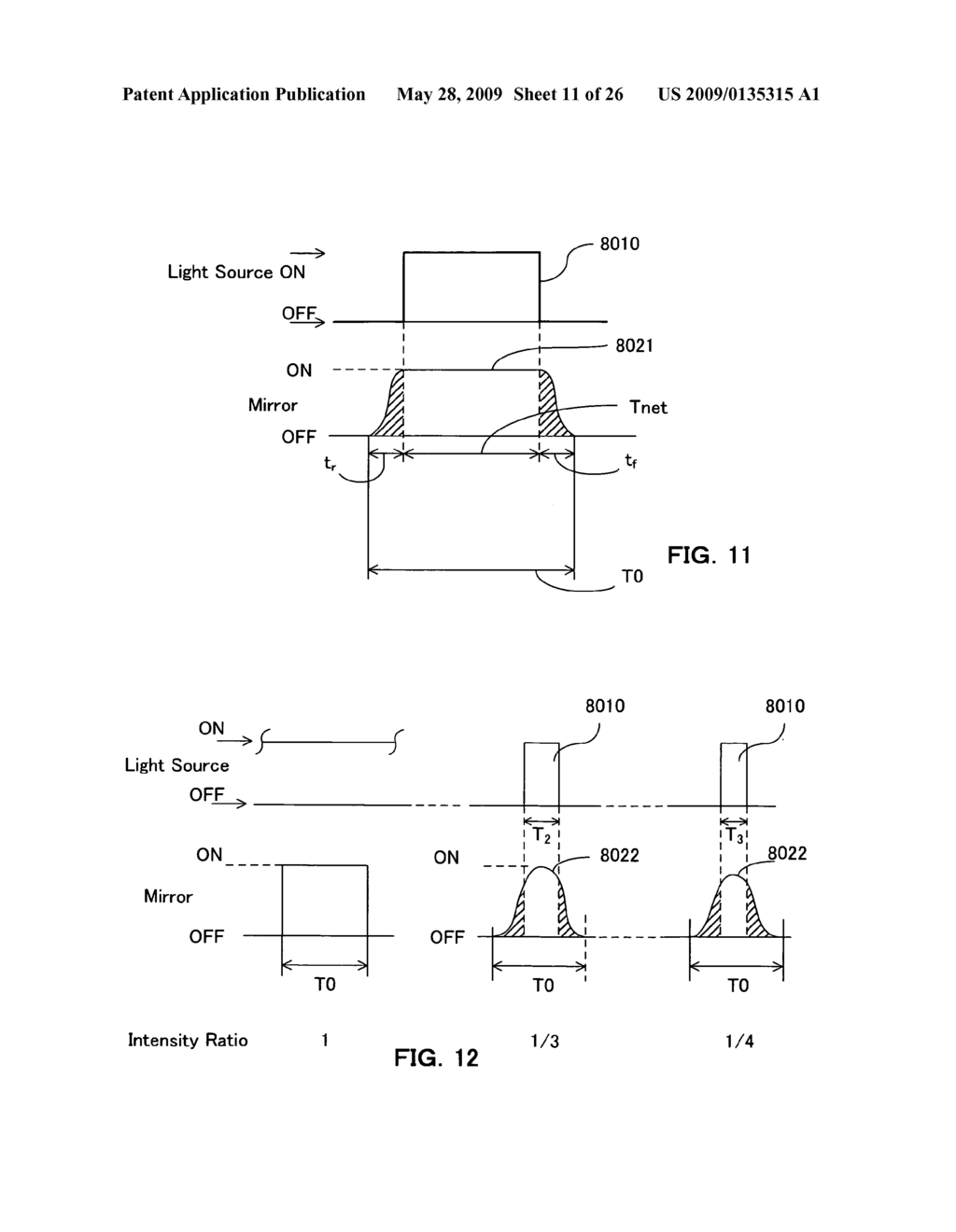 Diplay apparatus using pulsed light source - diagram, schematic, and image 12