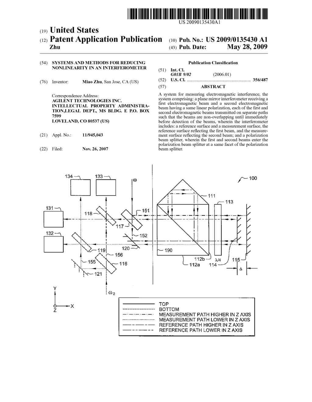 Systems and Methods for Reducing Nonlinearity in an Interferometer - diagram, schematic, and image 01