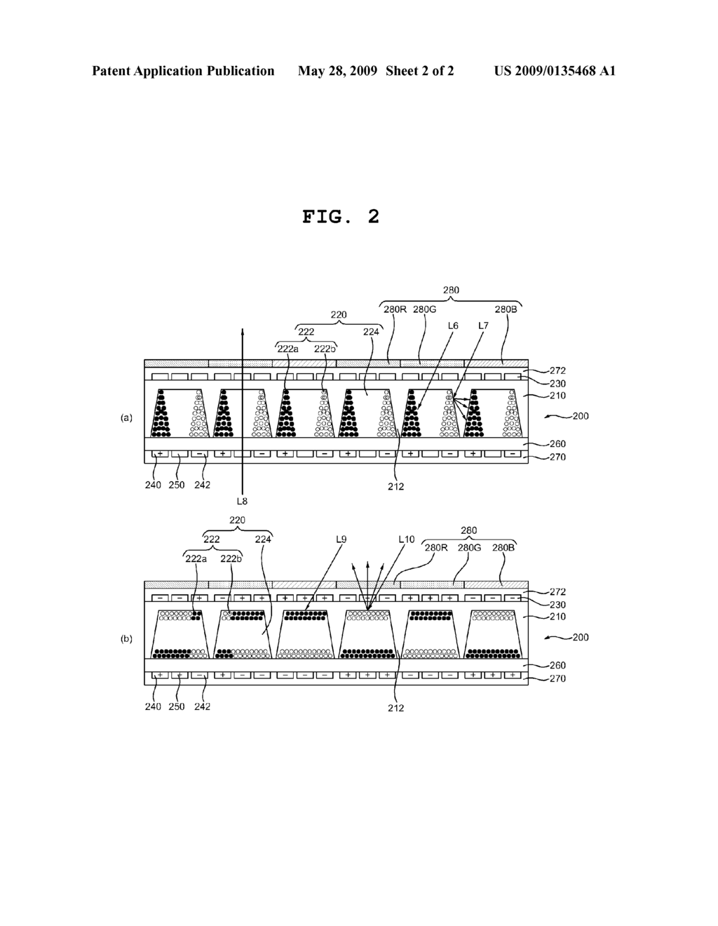 OPTICAL FILM FOR DISPLAY APPARATUS USING ELECTROPHORESIS AND FILTER FOR DISPLAY APPARATUS HAVING THE SAME - diagram, schematic, and image 03