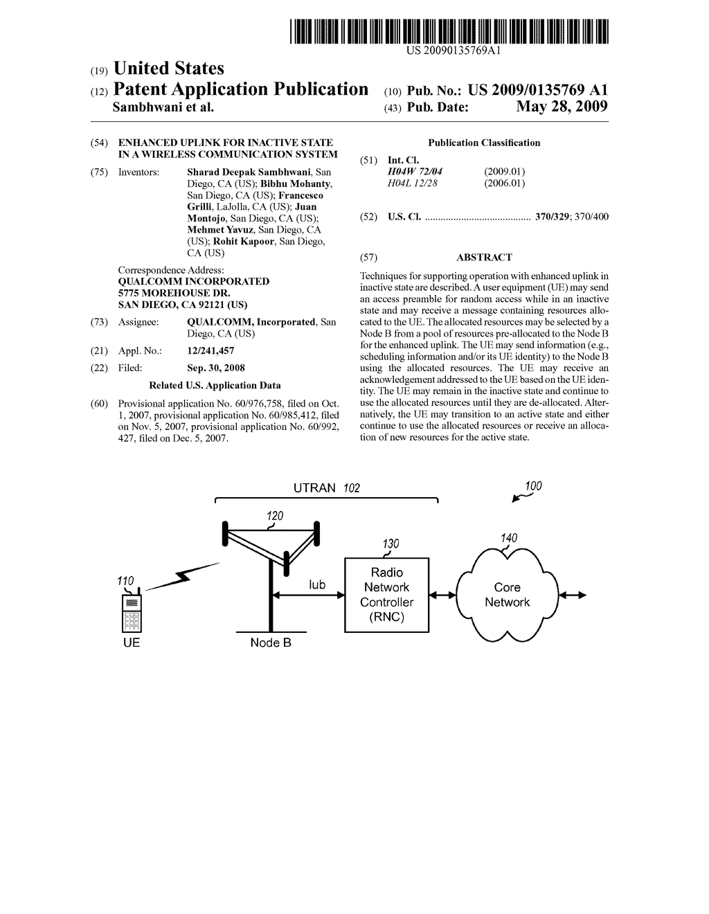 ENHANCED UPLINK FOR INACTIVE STATE IN A WIRELESS COMMUNICATION SYSTEM - diagram, schematic, and image 01