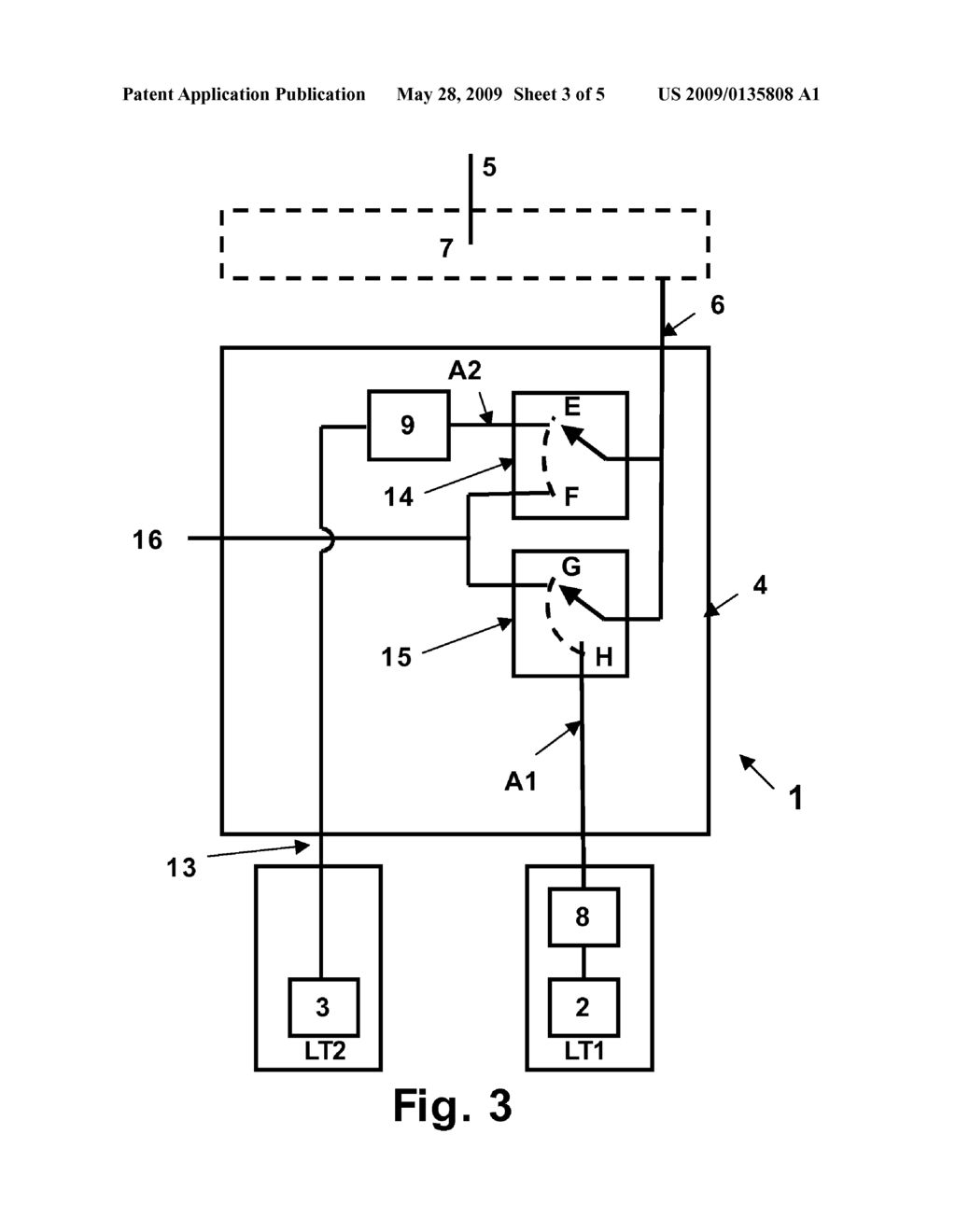 LINE TERMINATION ARRANGEMENT WITH COMBINED BROADBAND AND NARROWBAND SERVICES - diagram, schematic, and image 04