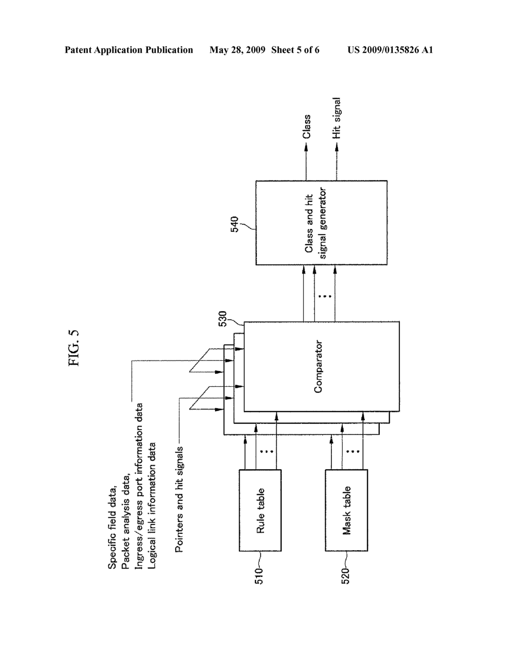 APPARATUS AND METHOD OF CLASSIFYING PACKETS - diagram, schematic, and image 06