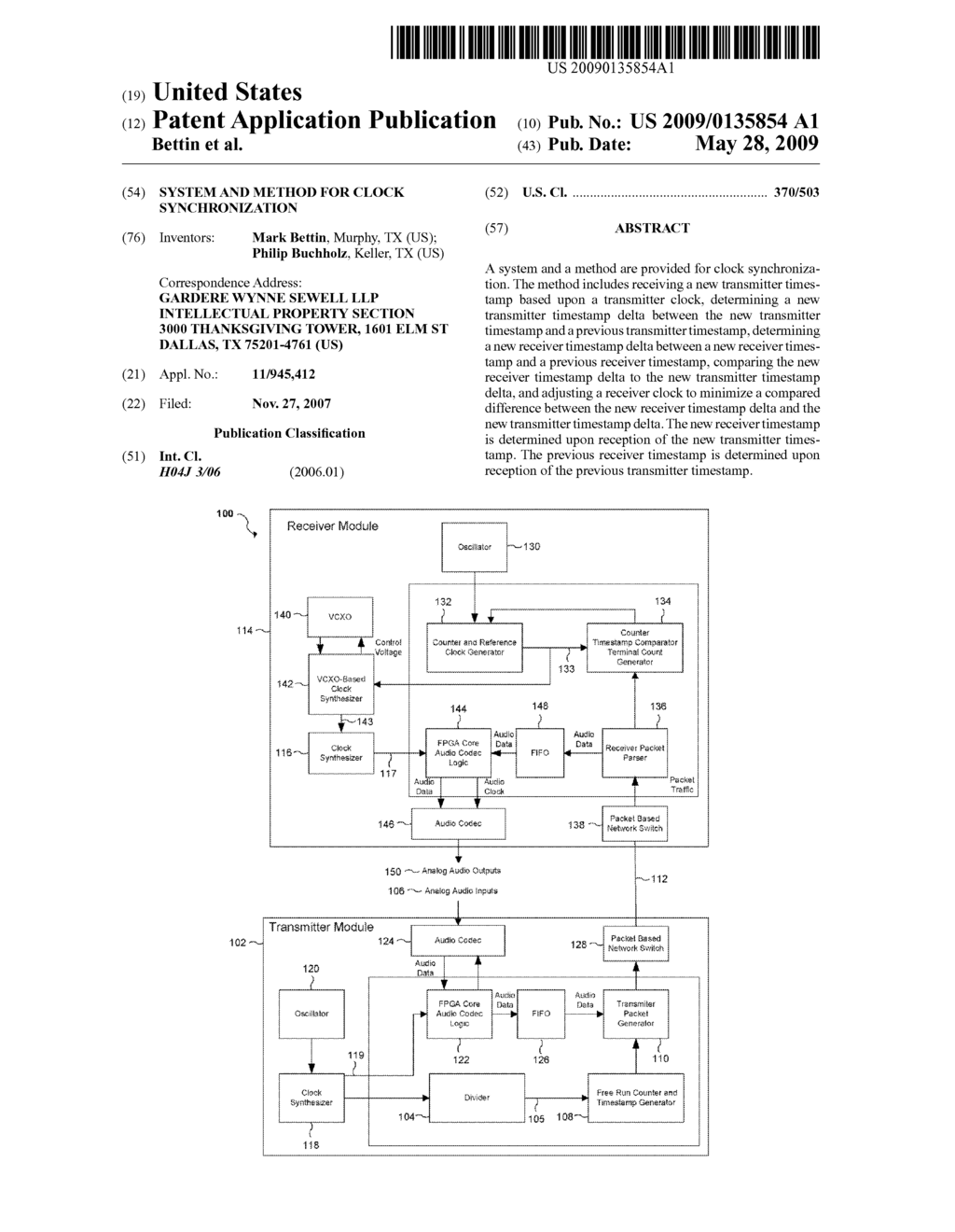 SYSTEM AND METHOD FOR CLOCK SYNCHRONIZATION - diagram, schematic, and image 01